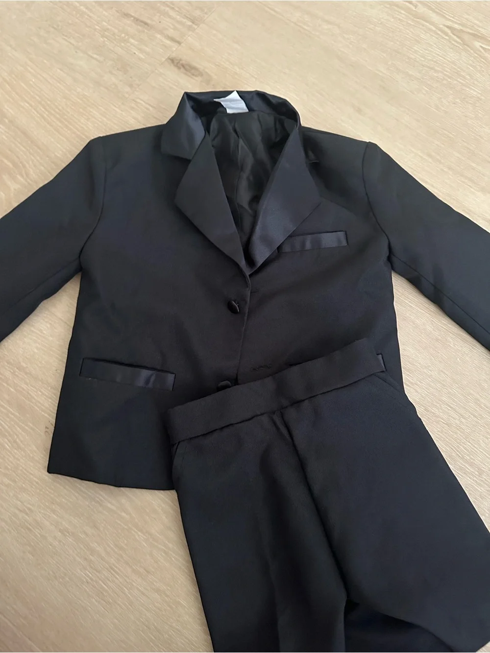 Classic Black Kids Suit Jacket, shirt and Pants